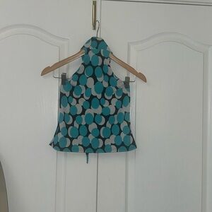 Blue, White, Black Tank top